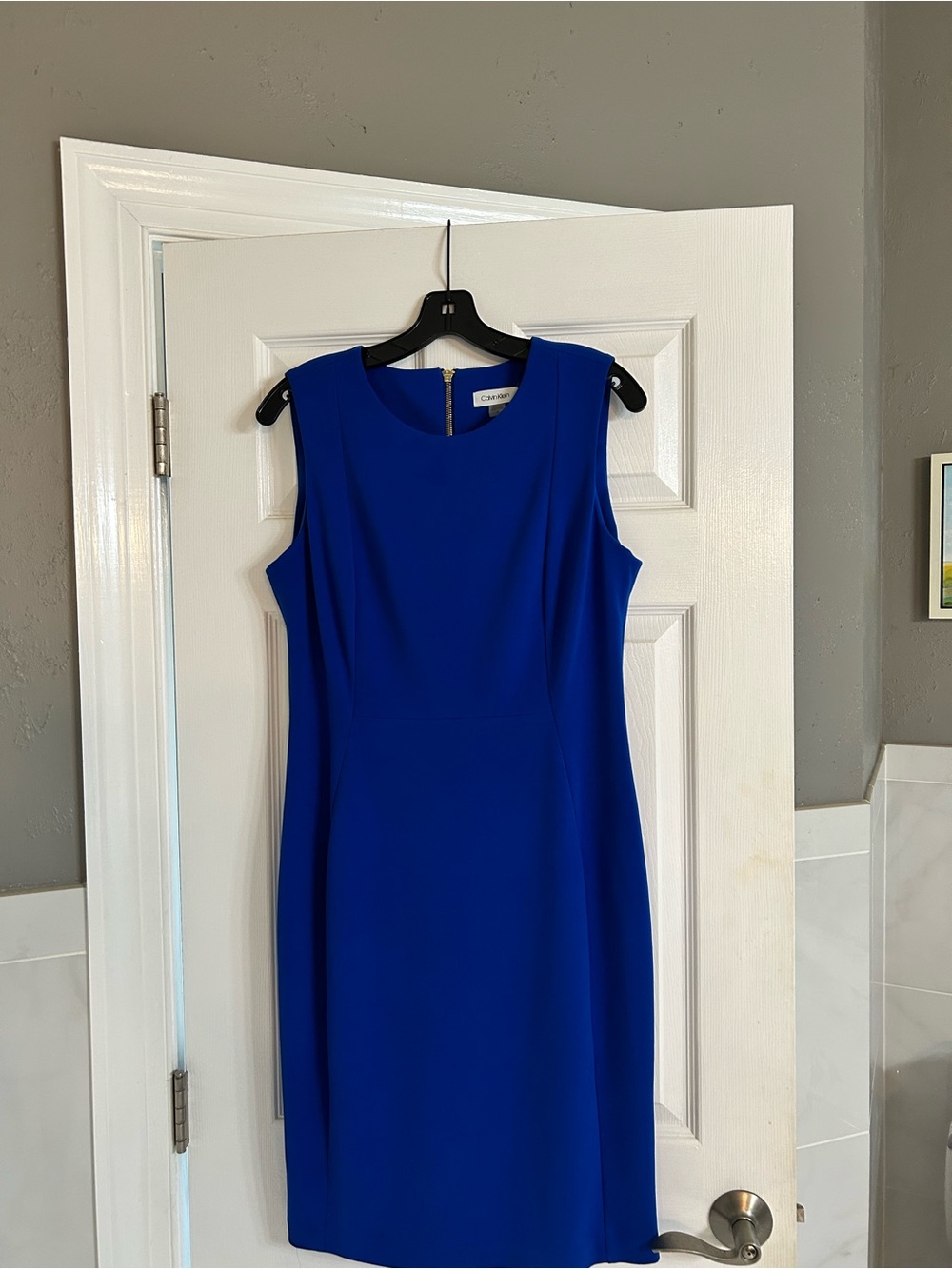 Calvin Klein Cobalt Sheath Dress